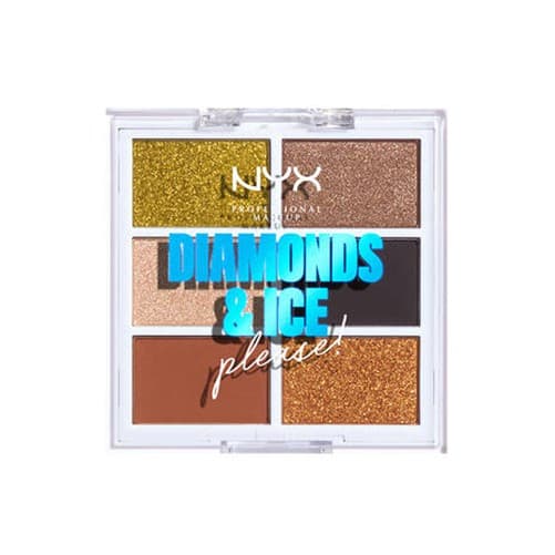 BELEZA MINHA | Paleta de Sombras e Pigmentos NYX com 6 cores Diamonds & Ice | Original NYX