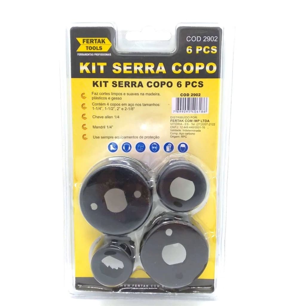 KIT SERRA COPO 6 PÇS