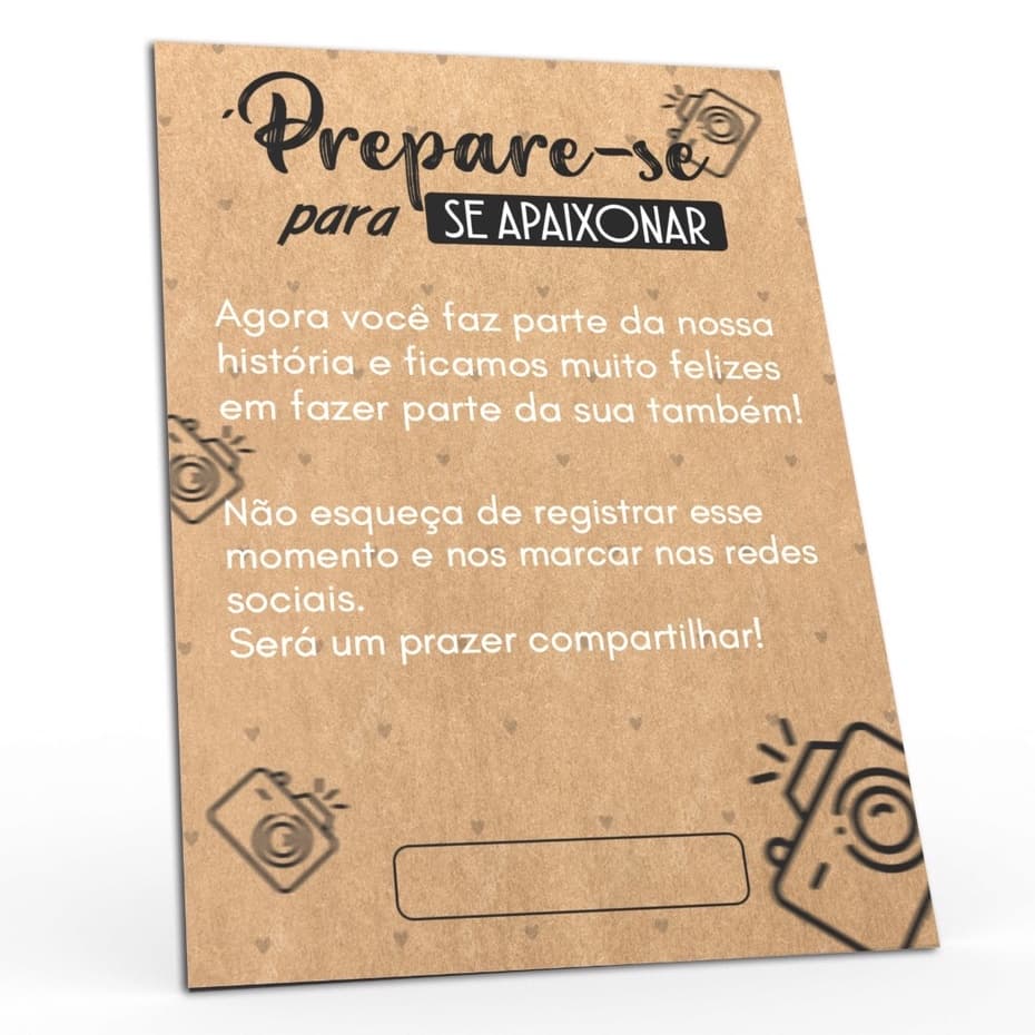 Cartões De Agradecimento Personalizado Papel Kraft 7x10 Envie Arte Apenas Frente