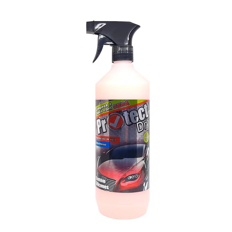 Protect DRY 3 Poderes 1L - Cera Limpadora à seco de auto brilho com silicone para automóveis.
