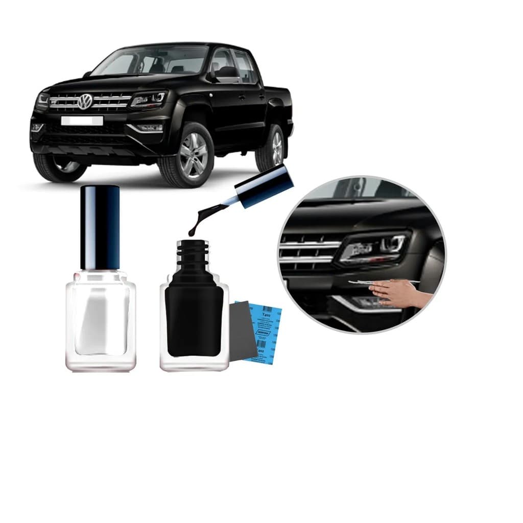Tinta Tira Risco Automotivo Cor Carro Vw Amarok 2012 2013 2014 2015 2016 2017 2018 2019 Preto Mystic