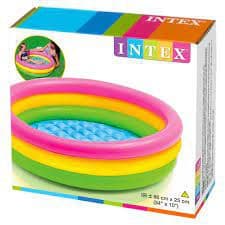 Piscina inflável banheira para Bebê Colorida Intex 56 Litros