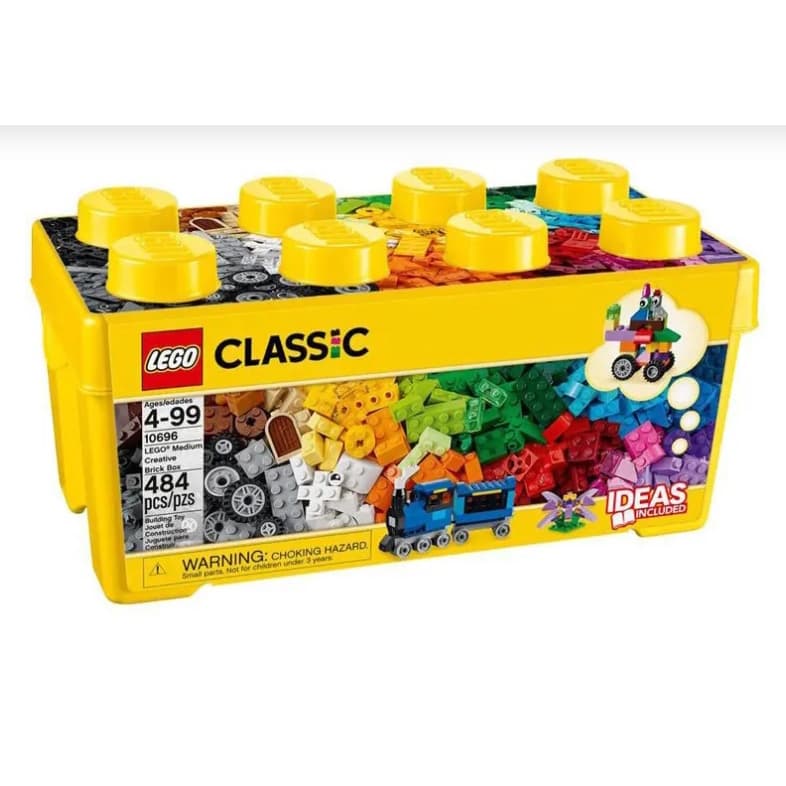 10696 - Lego Classic Original - Caixa Balde Médio De Peças Criativas - 484 peças