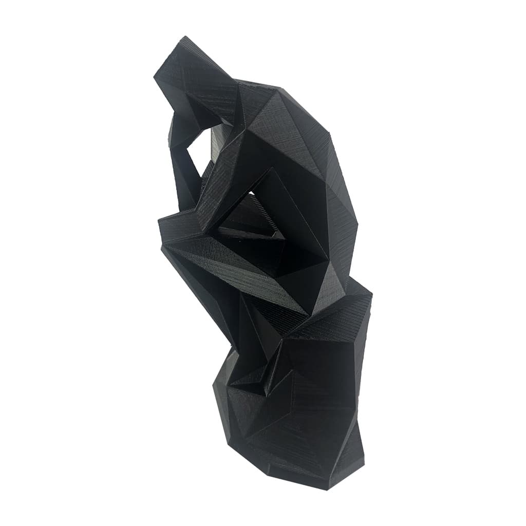 Pensador Low Poly Decoração 3D