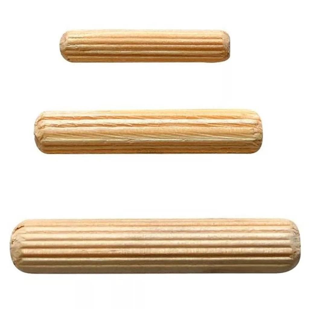 Cavilha De Madeira 8 X 30 Mm P/ Moveis Embalagem C/ 100 Pcs