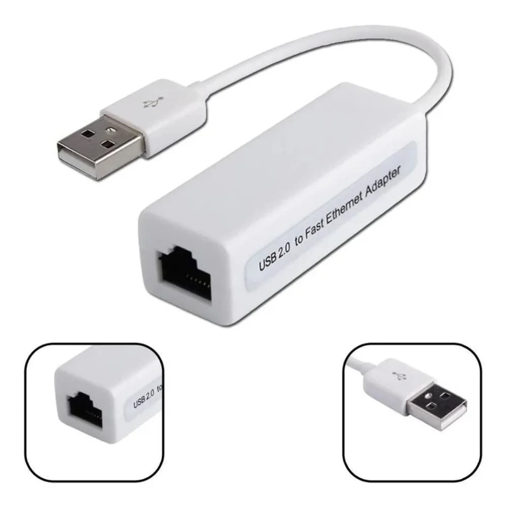 Placa Rede Usb Externa Rj45 Adaptador Lan Ethernet 10/100