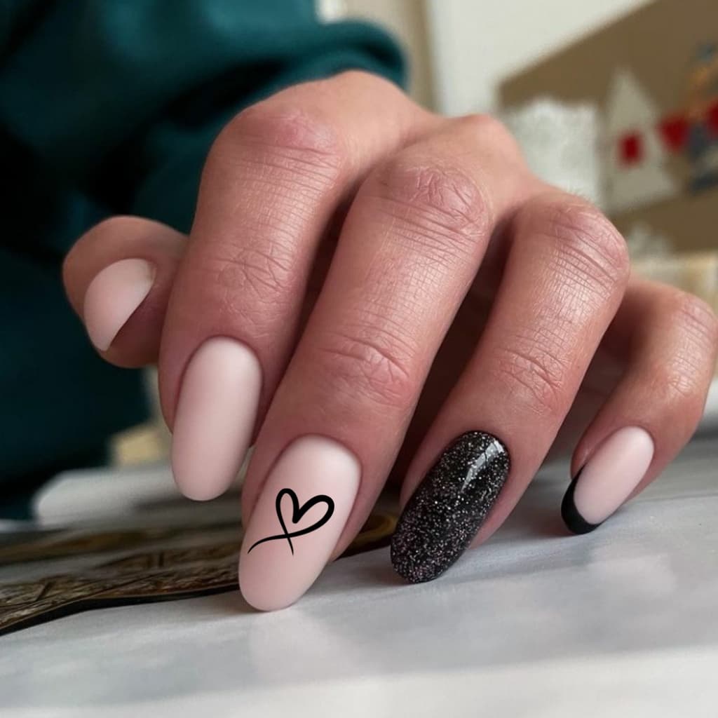 120 Adesivos para unhas 3d Coração