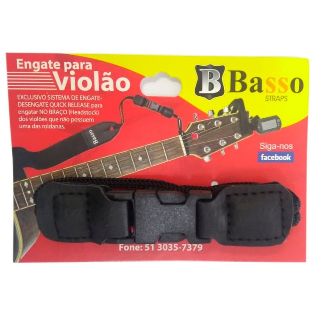 Engate Rápido Basso Quick Release Para Correia De Violão