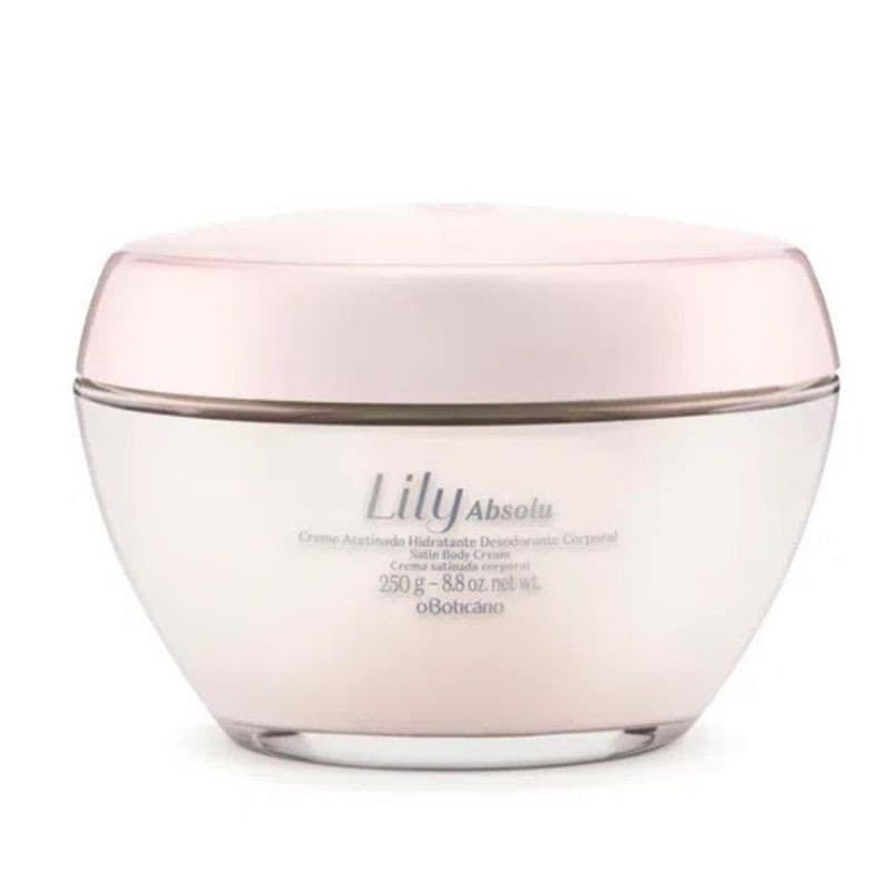 Creme Acetinado Desodorante Hidratante Corporal Lily Absolu 250g