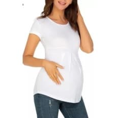 Blusa, Bata, Gestante, Manga Curta