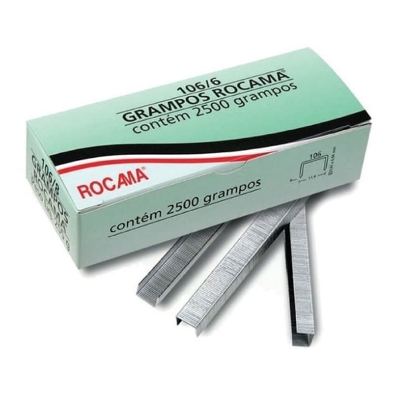 Grampo 106/6 Rocama com 3500 grampos