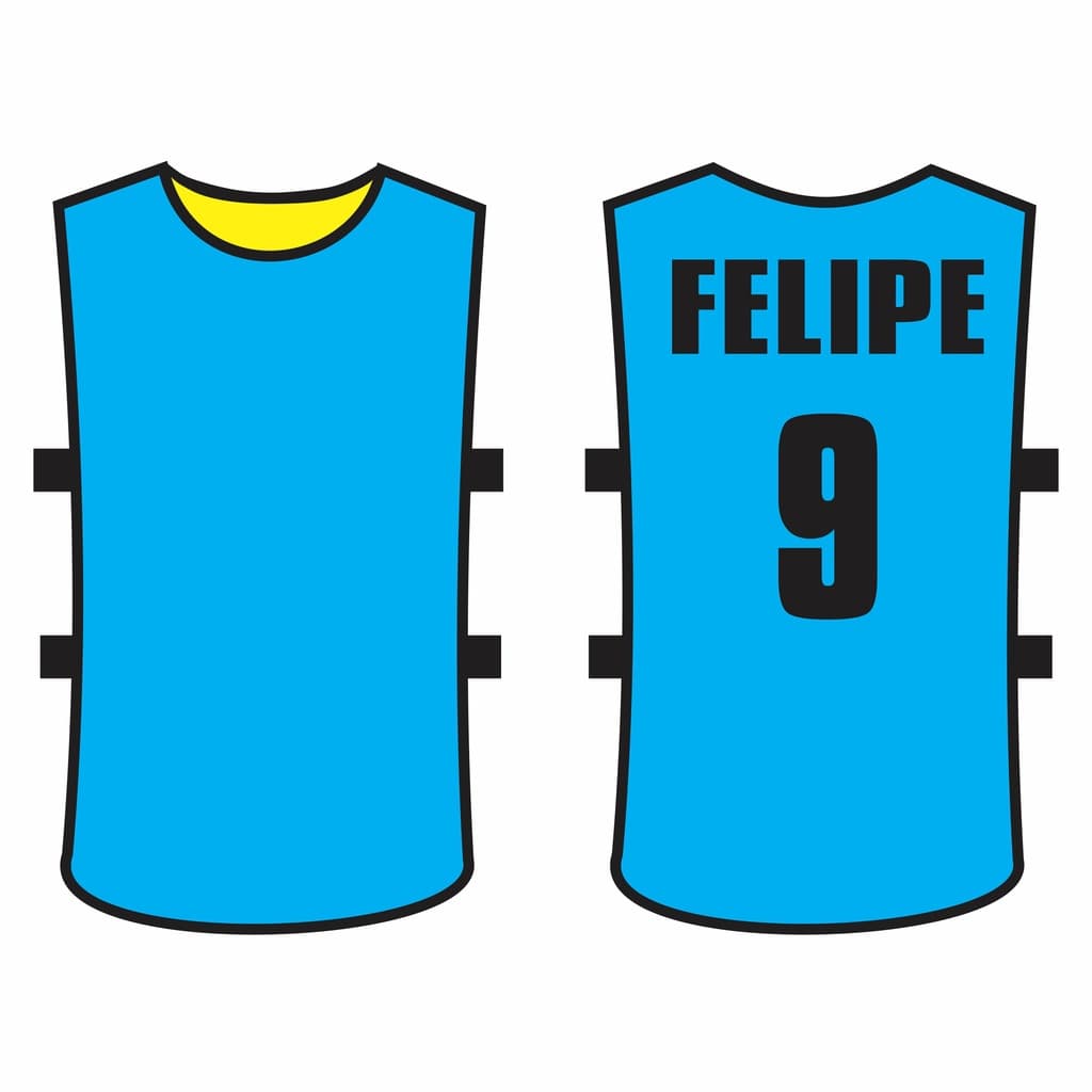 Colete Dupla Face de Futebol Treino Jogar Bola Futsal Society Pelada Personalizado Aniversario Empresas Festas 100% Poli