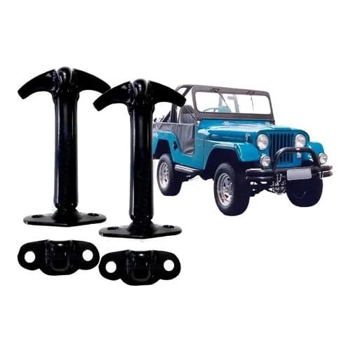 Trava Fecho Presilha Do Capô Jeep Willys (par)