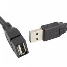 Kit 2 Cabos Usb 2.0 Extensão 1.5m Extensor Macho Fêmea BM8662