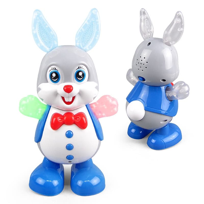 Pode cantar, dançar, balançar, desenho animado de coelho, luz elétrica e brinquedo musical Novos especiais da loja