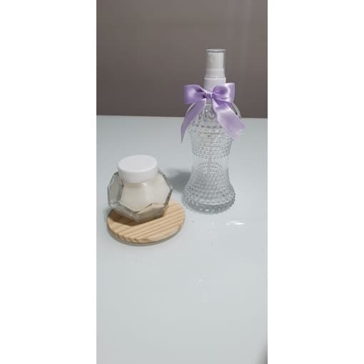 Kit Home Spray Cinturinha 100 + Vela Vegana Aromática Vidro Hexágono! Fragrância à sua escolha