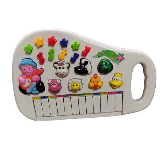 Piano Animal infantil Sons de Animais Brinquedo Educacional Com Teclado Notas Musicais Promoção