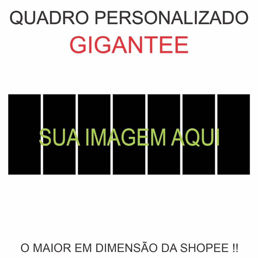 Quadros Decorativos Personalizados Gigante Mdf Mosaico 7 Peças