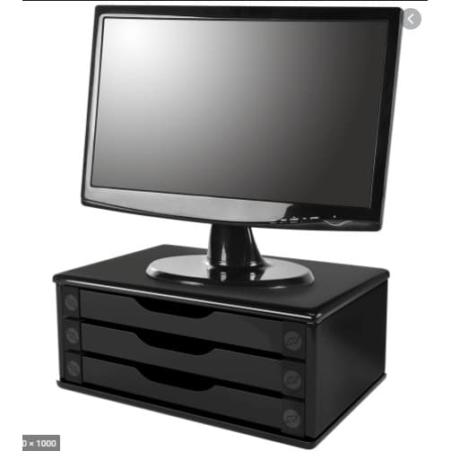 Suporte para monitor - 3 Gavetas