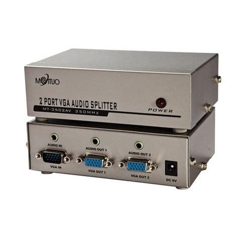 Splitter Vga Com Audio P21x2 Saidas Com Audio Video Splitter