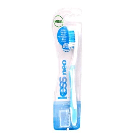 Escova Dental Kess Neo Média Ref:2074 Co Porta Cerdas