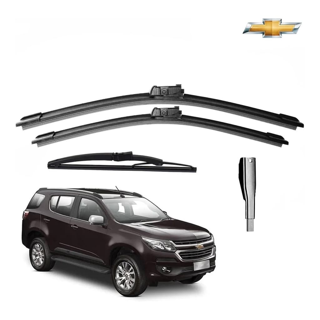 Limpador de Para-brisa 3 Palheta Limpador Parabrisa Diant+tra Trailblazer