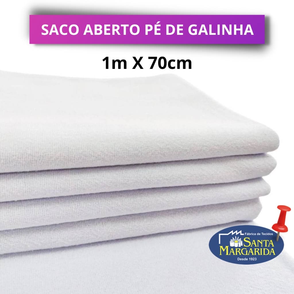 Sacaria Aberta Lisa PP24 Pé De Galinha - Santa Margarida