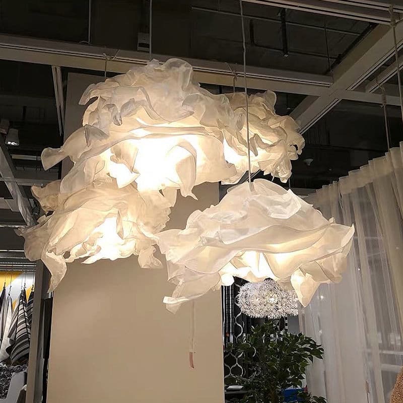Nordic Lustre Criativo Diy Nuvem Lâmpada De Papel Quarto Moderno Simples Pingente Lustre Para Sala Lampu Gantung Plafon