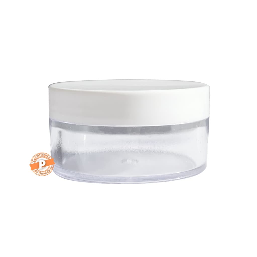 Pote Acrílico Para Creme 50g C/ Tampa Rosca (10 Unidades)