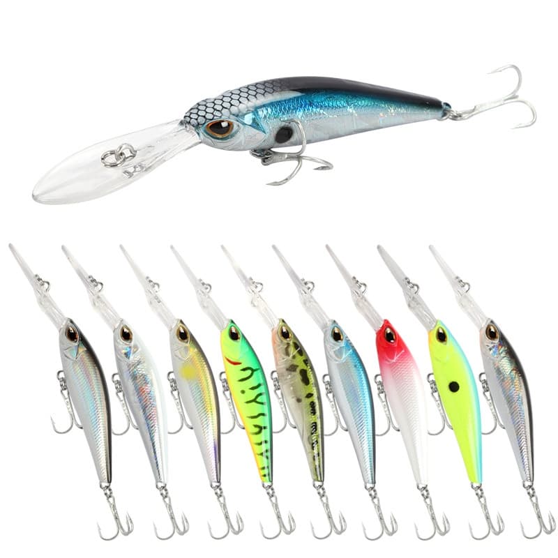 isca artificial minnow meia agua 9cm 6g Crank pesca de fundo traira isca de pesca para tucunaré