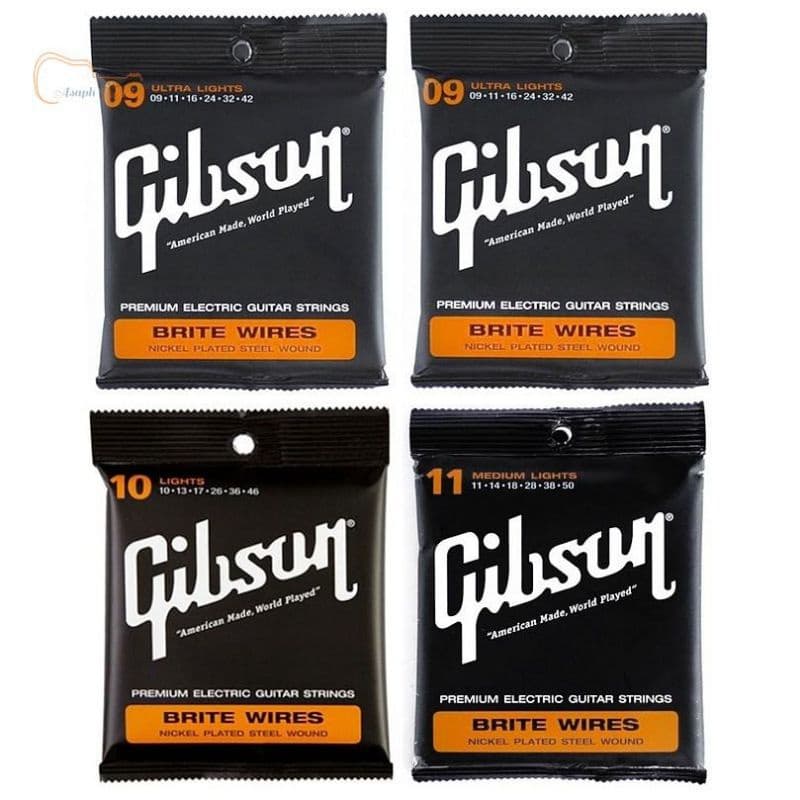 Encordoamento para Guitarra Gibson Cordas de Guitarra 0.9 - 0.10 - 0.11 - 0.12