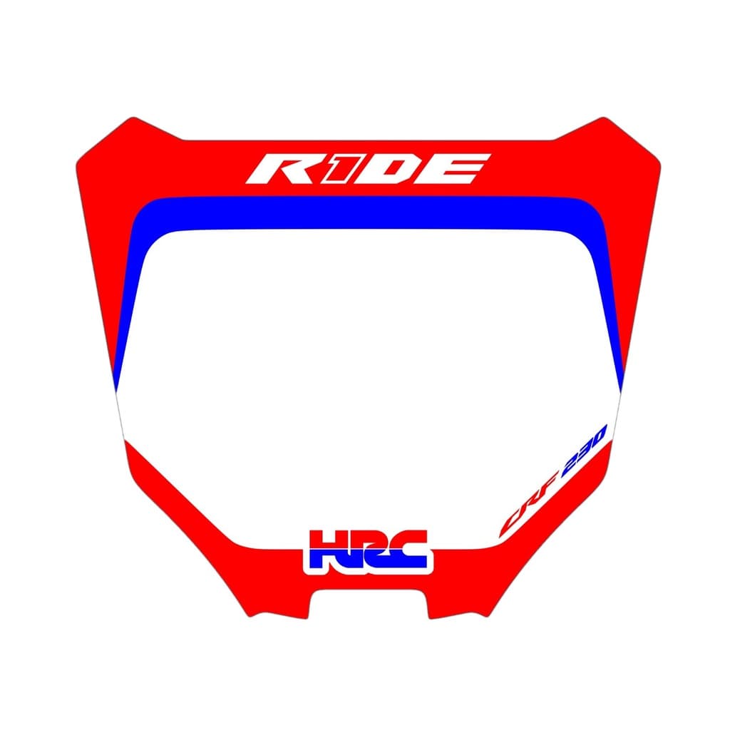Adesivo Vinil para Number Plate Biker R1de Honda Crf 230
