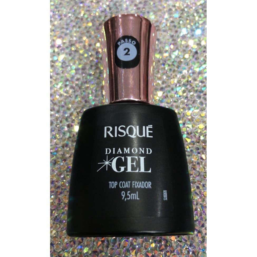 Top Coat Fixador Risqué Diamond Gel Cremoso 9,5ml