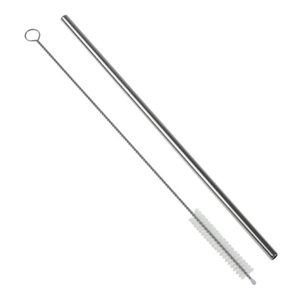 Canudo De Metal Aço Inox Reutilizável Com Escova De Limpeza