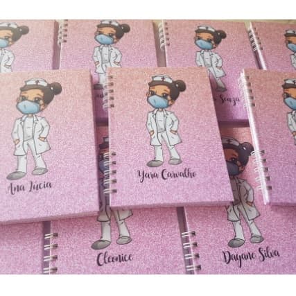 Caderno Enfermagem, Enfermeira, Enfermeiro A6 Para Bolso do Jaleco