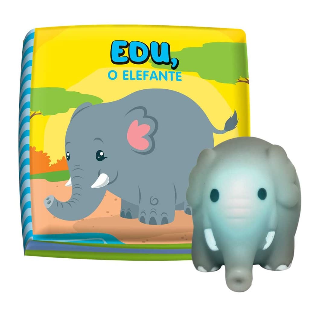 Livro de Banho Edu, o Elefante - Tá na Hora do Banho