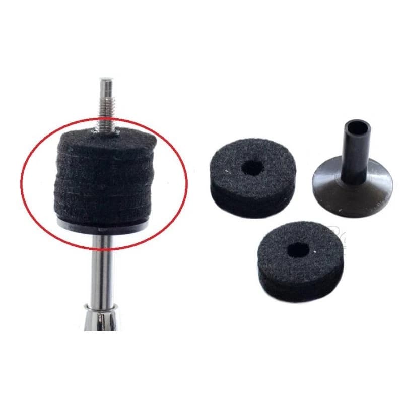 Kit Base Plástica Feltro para Prato Bateria  Torelli (Ta013)