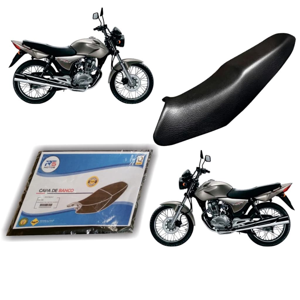 Capa banco Titan 150 2004 Até 2008 Preta Modelo Original