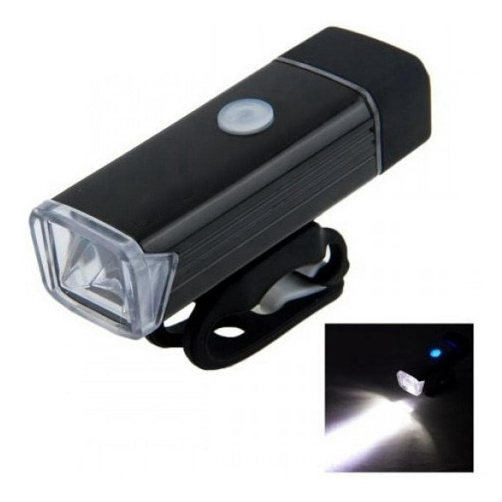 Lanterna Bicicleta Farol Sinalizador Dianteiro Led Luz Segurança Bike 180 Lúmens Forte Recarregável