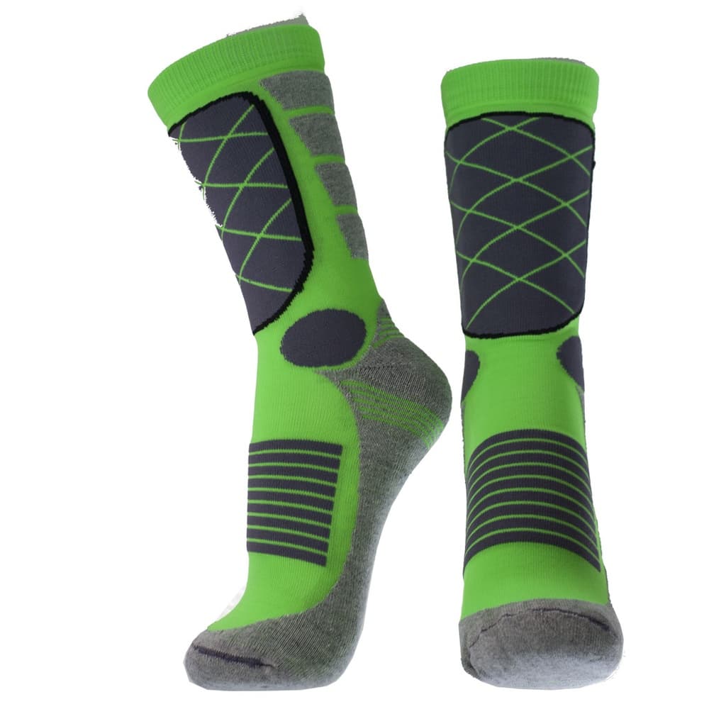 Meia caneleira neon
