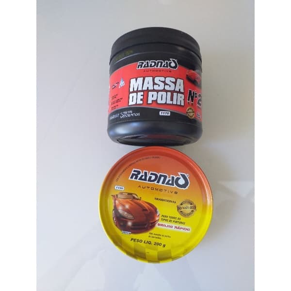 KIT MASSA DE POLIR E CERA RADNAQ