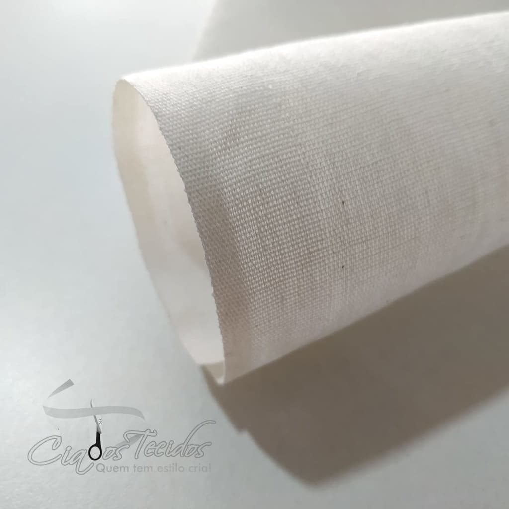 Tecido Algodão cru Fino 1,40 de largura cru e alvejado
