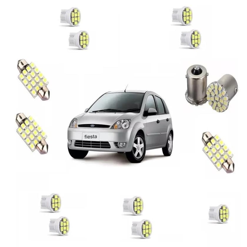 Kit Lampadas Led Ford Fiesta 2002 A 2005