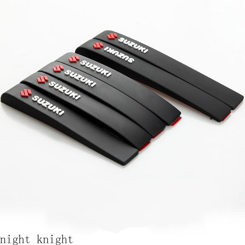 6PCS/Set Para O Emblema Suzuki Proteção Da Borda Porta Do Carro Faixa De Contra Arranhões Espelho Protetor Pára-Choque De Borracha Anti-Colisão Guarnição Adesivo