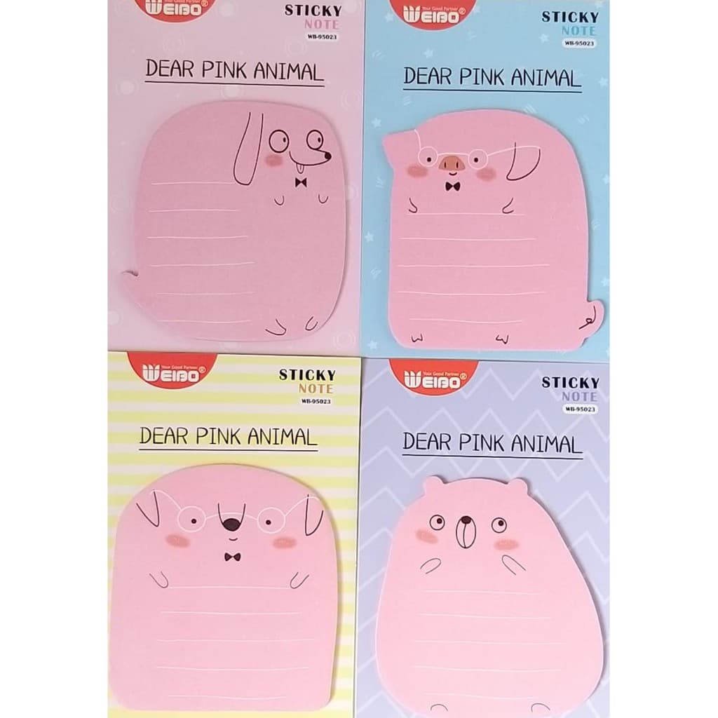 Post-It Marcador Fofos – Animais Coloridos | Bloco de Notas