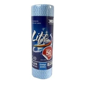Pano Multi Uso Azul Rolo tipo Perflex 28 x 50 cm - 50 Panos Life Clean
