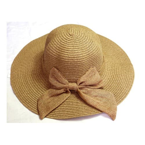 Kit 5 Chapéu De Praia Feminino Palha Floppy Aba Longa