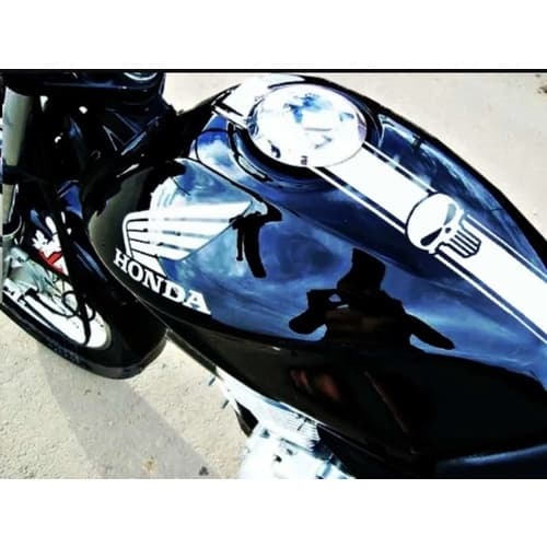 Adesivo Faixa Tanque Paralama Moto Justiceiro Caveira Skull