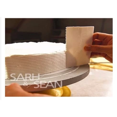 Espátula / Marcador Serrilhada Confeitar / Raspadora pra confeiteiro / Decorar Bolo