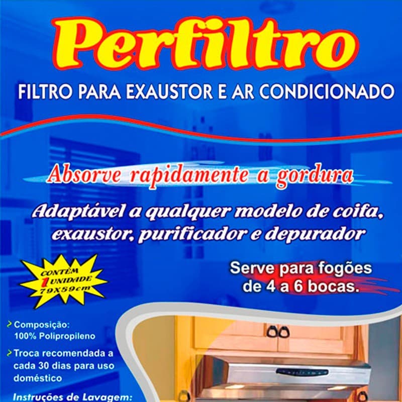Filtro Para Exaustor Coifa Purificador  79x 59 Cm Universal